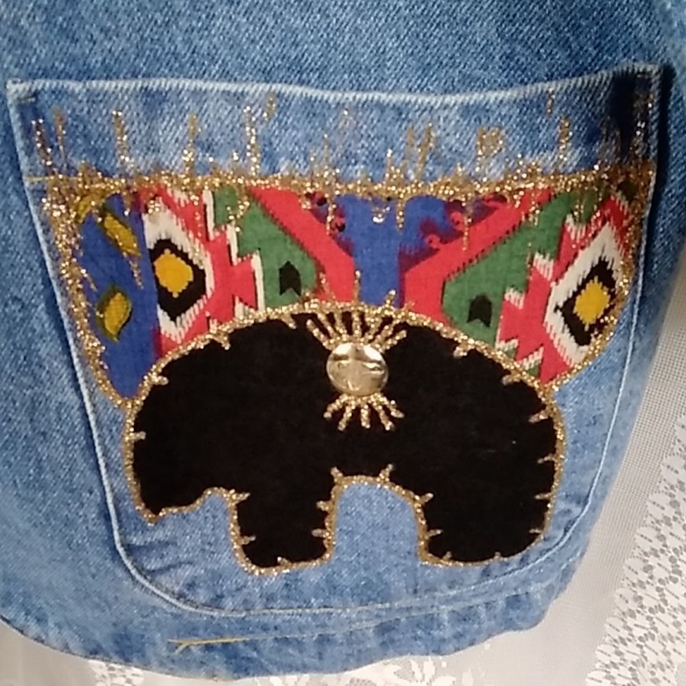 THE FRONTIER COLLECTION VINTAGE COWGIRL DENIM WOMEN'S JACKETS SIZE M - Picture 7 of 13